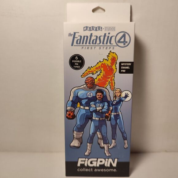 Fantastic Four Quest Mystery Enamel Pin Mister Fantastic Common FigPin Badge - Picture 2 of 3